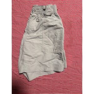 AFCD American Fishing Tackle Co Kids Shorts Size 26 Tan Cargo Pockets Elastic
